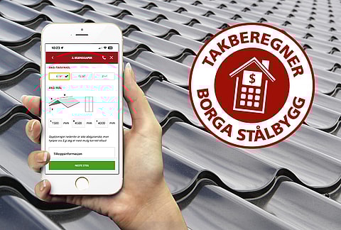 Takkalkulator - Komplett estimert pris på våre mest populære takplateprofiler | BORGA